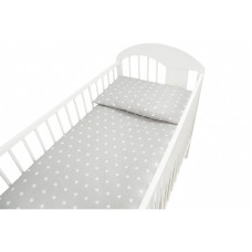 ANKRAS MIDI STARS bedding set 2 piece 120x90cm grey