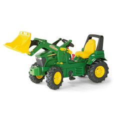 ROLLY TOYS pedal tractor loader with pump wheels Rolly Farmtrac John Deere 710126