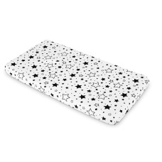 SENSILLO printed Sheet 120x60cm STARS BLACK 2210