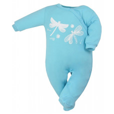 KOALA WAZKA long sleeve romper whith feet 62 size 08-325 blue