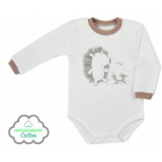 KOALA LESNY PRZYJACIEL body with long sleeve 74 size, 08-680 ecru