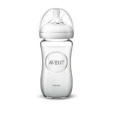 PHILIPS AVENT glass feeding bottle Natural 240 ml, 1M +, SCF 053/17