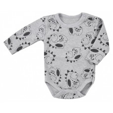 KOALA SLEEPYSAURUS body with long sleeves 56 size 08-697 grey Dino