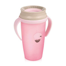 LOVI RETRO BABY 360 ° 350ml drinking spout 14m + 1/595 pink