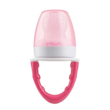 DR.BROWNS first fresh food feeder, silicone, 4m+, pink TF005-P3