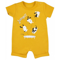 KOALA JUPI summer romper 62 size, 08-515 MUSTARD