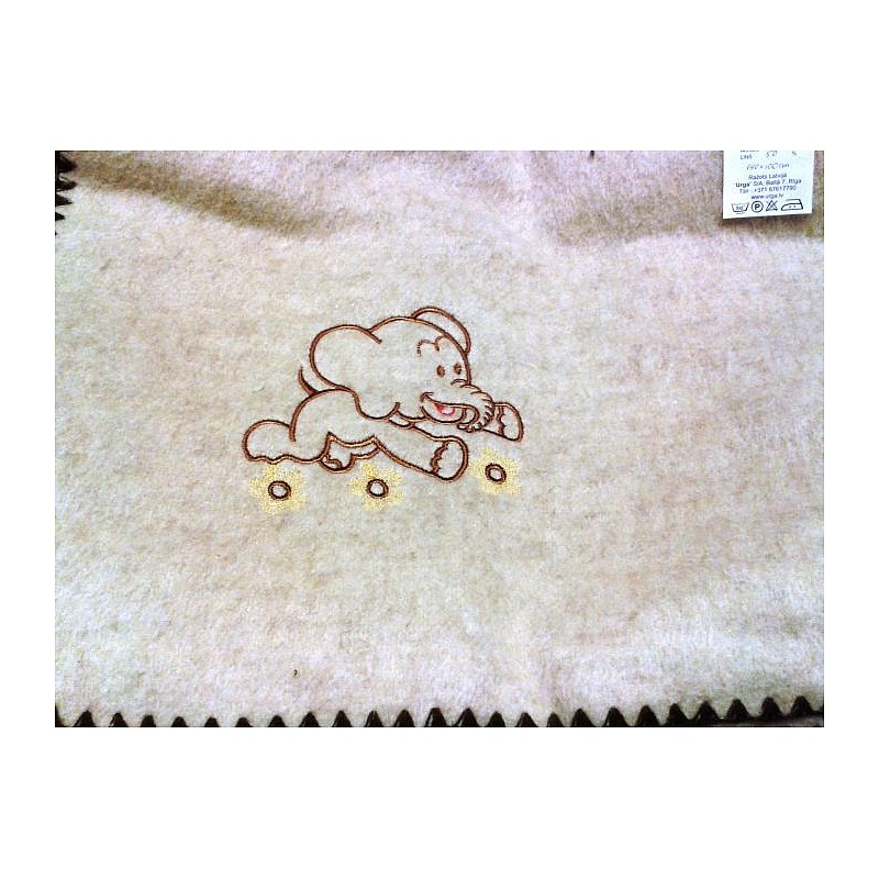 URGA ECO wool blanket Elephant 100 * 140 cm