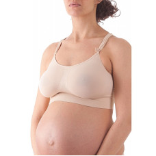 BELLISSIMA Seamless Nursing Bra Maternity L-XL skin