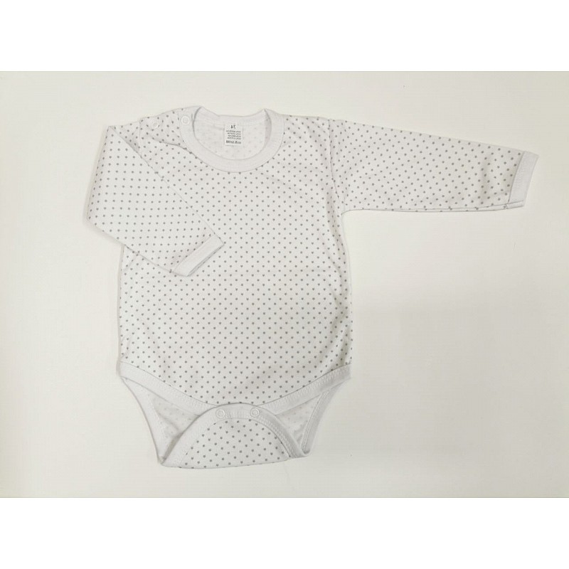 ZUZIA body 80 size,JEŽ 1715/80 white/small stars