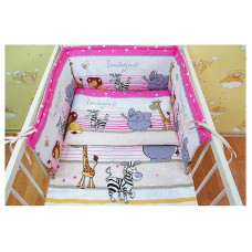 ANKRAS ledge for cots Imagine 180 cm - pink