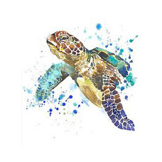 TSVETNOY Diamond painting 30x40cm Graceful Turtle, LE015e