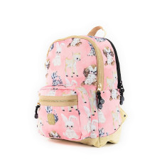 Pick & Pack backpack M CUTE ANIMALS Coral PP16102-48