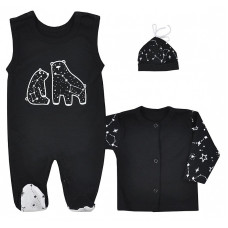 KOALA UNIVERSE 3-piece set 68 size AM1-115 black