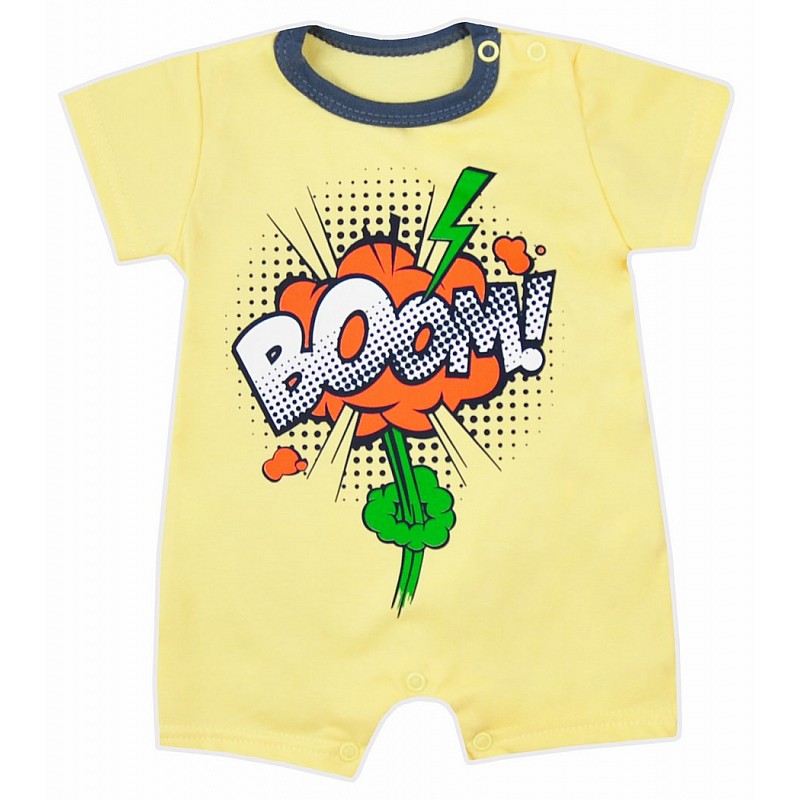 BOBAS BOOM summer romper 68 size, 4015 yellow