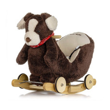 MILLY MALLY POLLY PLUS Children's rocking chair with wheels BROWN DOG 4771