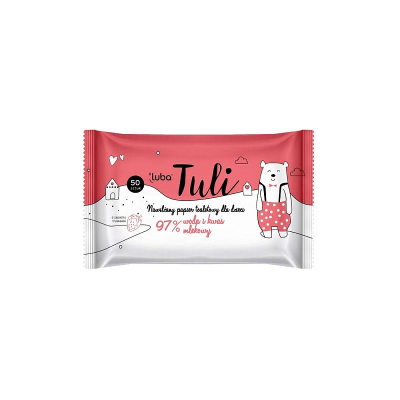 LUBA Tuli moistened toilet paper for children. 97% water and lactic acid 50 pcs