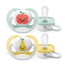 PHILIPS AVENT ULTRA AIR FRUITS DECO Symmetrical silicone pacifier 0-6m+, 2pcs, SCF080/17