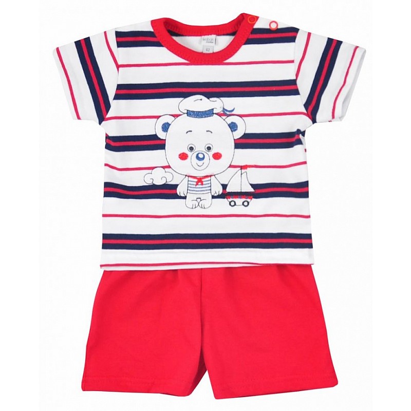 BOBAS SAILOR summer set size 80 red 3835