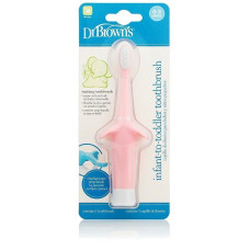 DR.BROWNS Children toothbrush 0-3g, pink