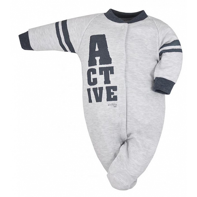 KOALA ACTIVE romper with long sleeves size 56 07-833 light gray