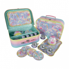 FLOSS & ROCK musical tin tea set 15 Piece Fantasy, 43P6398 PROMOTION