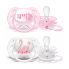 PHILIPS AVENT ULTRA SOFT DECO Symmetrical silicone pacifier 0-6M 2pcs , SCF222/02