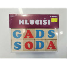 TOMIK Koka klucīši 12 gab. Alfabēts LV