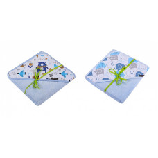 DUET BABY hooded towel BAMBOO 100x100cm, 707 blue