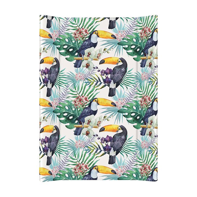 CEBABABY Swaddle surface with a soft basis 50x70cm Flora & Fauna Tucan