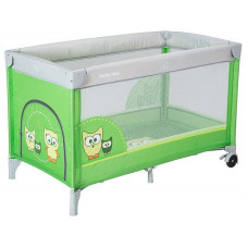 BABY MIX bed for travel, HR-8052-171 Green Owl