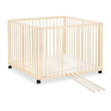 KLUPS JONAS wooden playpen with wheels, pine