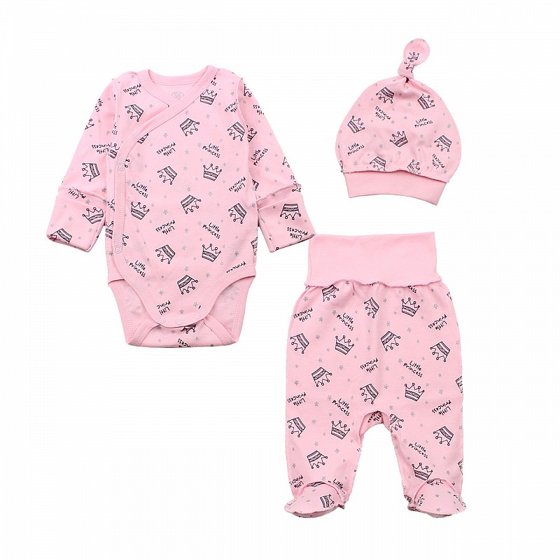 FLAMINGO baby clothes set 3D 433-217, 62 size pink