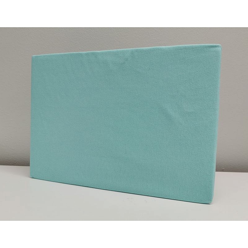 ATK Cotton bed sheet with an elastic band 140x70cm, 04 cyan