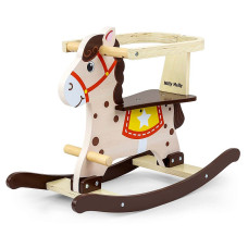 MILLY MALLY LUCKY Wooden rocking horse, 12 Brown