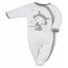 KOALA CLOUDS romper with long sleeves size 68 06-047 white