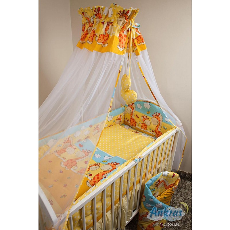 ANKRAS GIRAFFE - DOTS Bed linen 3 pieces 120h90sm - 360sm - Yellow