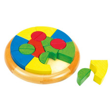 BINO wooden puzzle Rondo Shapes 24m+ 70330