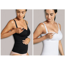 CARRIWELL Seamless Nursing Control Cami, black 42953 (1510S)