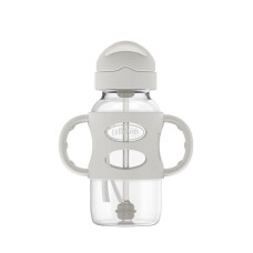 DR.BROWNS Milestones™ Wide-Neck Sippy Straw Bottle with Silicone Handles, 9 oz./270mL WB91014