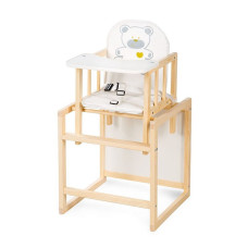 KLUPS AGA pine chair-transformer for feeding, pine C2