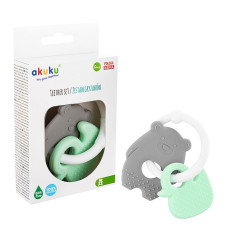 AKUKU teether Bear/Duck 0m+ A0126