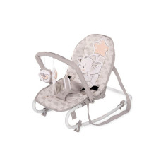 LORELLI ROCK STAR Baby Rocker 0m+ LIGHT GREY ELEPHANT