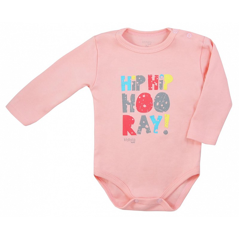 KOALA HIP-HIP body with long sleeves 80 size 08-463 pink