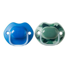 TOMMEE TIPPEE URBAN silicone pacifier orthodontic shape 6-18m 2 pcs. BOY 43342065