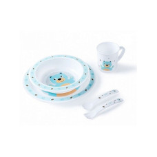 CANPOL BABIES plastic dinner set 4/401 turquoise