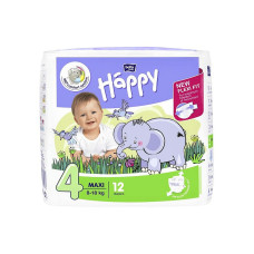 HAPPY Maxi size 4 diapers 8-18kg 12p. SALE