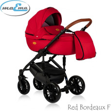 MAEMA JESS Fabrics Universal stroller 3in1, RED BORDE AUX F