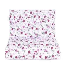 MamoTato bed linen set 2D/ 135x100cm FLOWERS, pink 13731