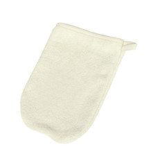 BABY MATEX terry mitten for washing 22x15sm - 01 ecru