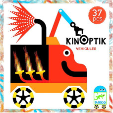 DJECO Entertainment Kinoptik puzzle - Vehicles 37elem, DJ05601.